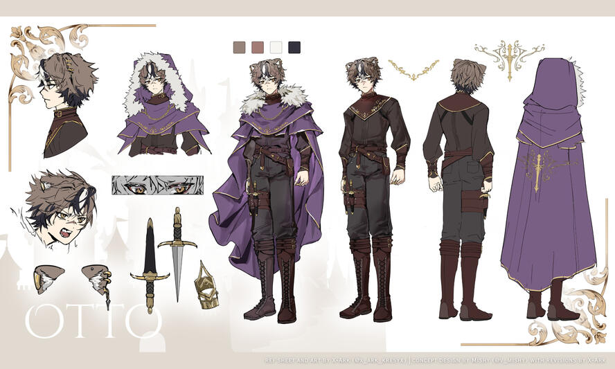 Character design artwork by Ark, archive selection  01