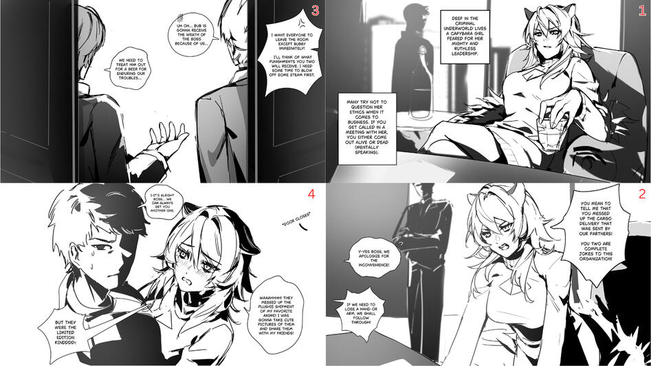 Comics artwork by Ark, archive selection  03